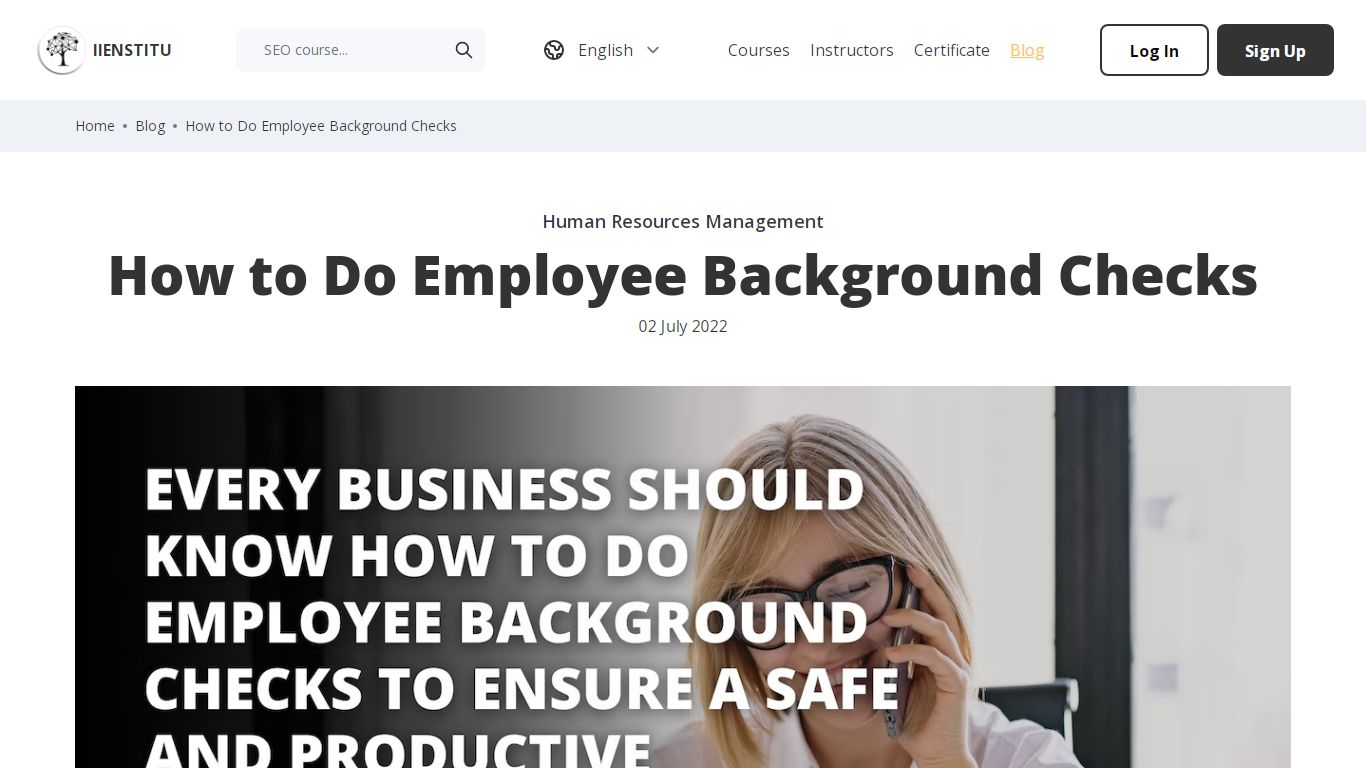 How to Do Employee Background Checks | IIENSTITU